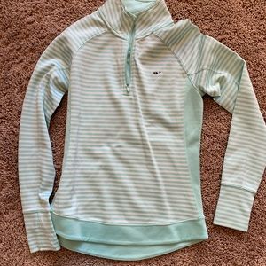 Mint green Vineyard Vines performance half zip